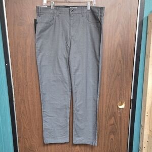 Reaction Kenneth Cole Size 36x30 Black Grey Lightweight Stretch Chino